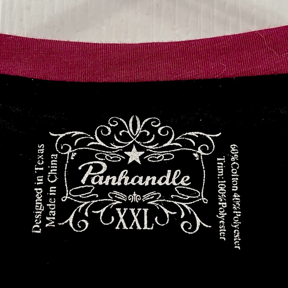 Country Sweetheart Black Short Sleeve Tee with Pink Accents - Picture 3 of 8